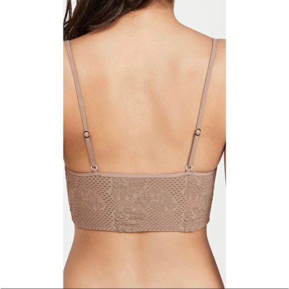 Free People Intimately Candy Seamless Bra Sand Size M/L - Picture 2 of 7